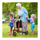 Aluminium Foldable 3 Wheel Rollator Walker With Zippered Storage Bag