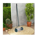 Rolling Garden Lawn Aerator Roller With 3 Piece Long Steel Handle