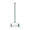 Rolling Garden Lawn Aerator Roller With 3 Piece Long Steel Handle