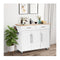 Rolling Storage Trolley With 2 Deep Drawers For Kitchen