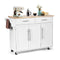 Rolling Storage Trolley With 2 Deep Drawers For Kitchen