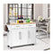 Rolling Storage Trolley With 2 Deep Drawers For Kitchen