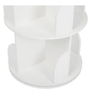 Rotating Bookshelf 4 Tier Book Storage 360 Swivel Space Saving White