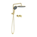 Round 10 Inch Wall Tapware Mixer Taps Rain Shower Head Set