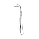Chrome Gooseneck Shower Set 200Mm Shower Head 5 Mode Handheld Head