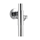 Chrome Gooseneck Shower Set 200Mm Shower Head 5 Mode Handheld Head