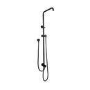 Aca Shower Head Set 8 Inch Shower Round 5 Mode Handheld Head Black