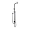 Aca Shower Head Set 8 Inch Shower Round 5 Mode Handheld Head Black