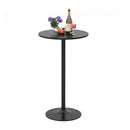 Round Bistro Table With Heavy Duty Metal Base For Home Bar