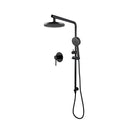 Shower Set Round Gooseneck Arm 5 Modes Handheld Set With Shower Mixer