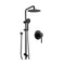 Shower Set 8 Inch Shower Head Round 5 Mode Handheld With Shower Mixer