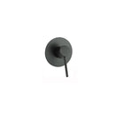 Round Black 200Mm Shower Head Water Inlet 5 Modes Sprayer Mixer Tap