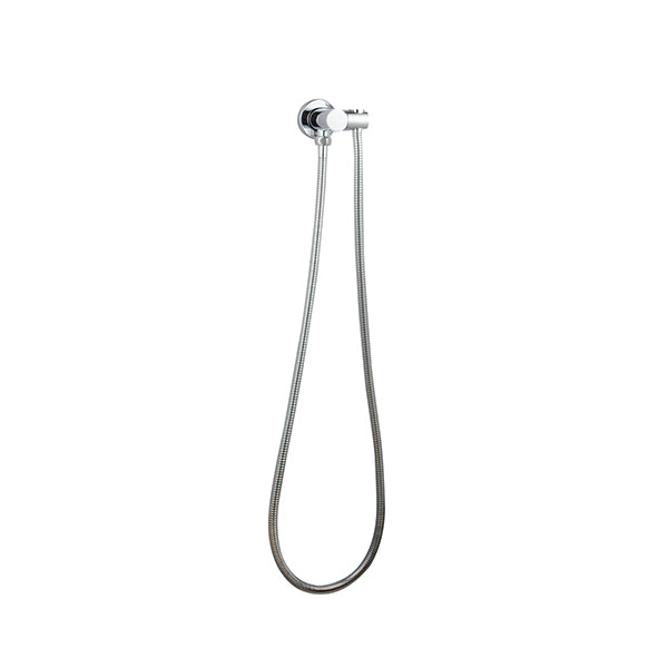 Round Chrome Shower Holder Solid Brass Wall Connector