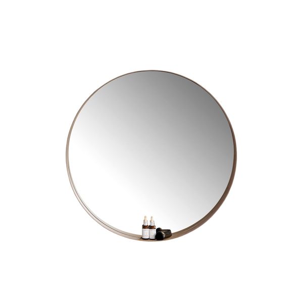 Round Wall Vanity Mirror Makeup Home Decor Space Saving Hallway