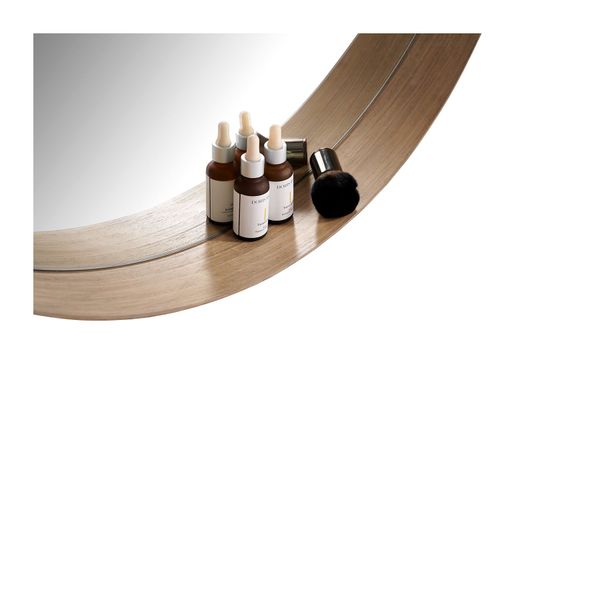 Round Wall Vanity Mirror Makeup Home Decor Space Saving Hallway