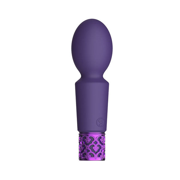 Royal Gems Brilliant Silicone Usb Rechargeable Mini Massager Wand