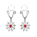 Ruby And Diamond Star Nipple Jewellery