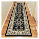 Rue Black Rug 80X300 Cm
