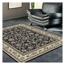 Rue Black Rug 80X300 Cm