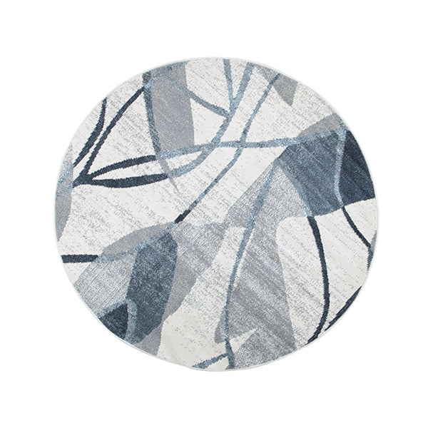 Santiago Rhythm Grey Blue Rug