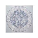 Evette All Over Blue Round Rug 230Cm