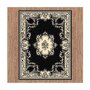 Ruben Black Traditional Rug