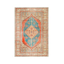 Damian Louvre Rustic Blue Vital Washable Rug