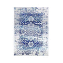 Angelica Distressed Navy White Traditional Non Slip Rug