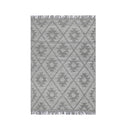 Demitri Geometric Grey Multi Wool Rug