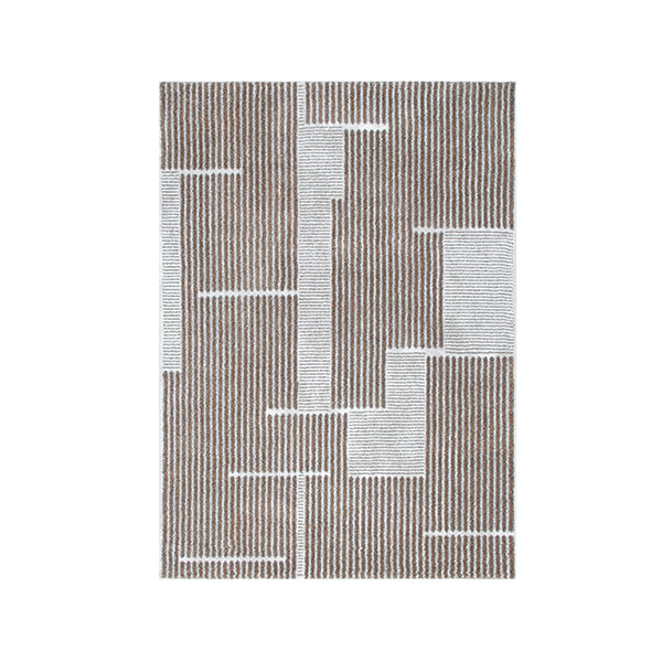 Ingrid Geo Lines Beige Grey Rug