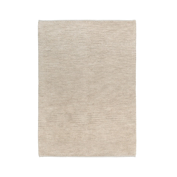 Ethel Breeze Wool Beige Rectangle Rug