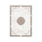 Amalia Oriental Border Medallion Cream Brown Rug