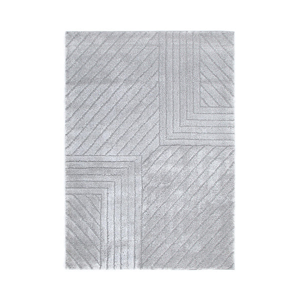 Tanya Modern Silver Shag Rug