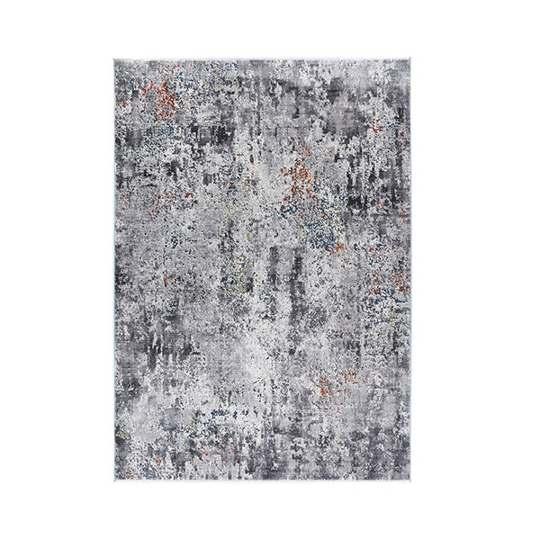 Alma Distressed Watercolour Grey Multi Rug