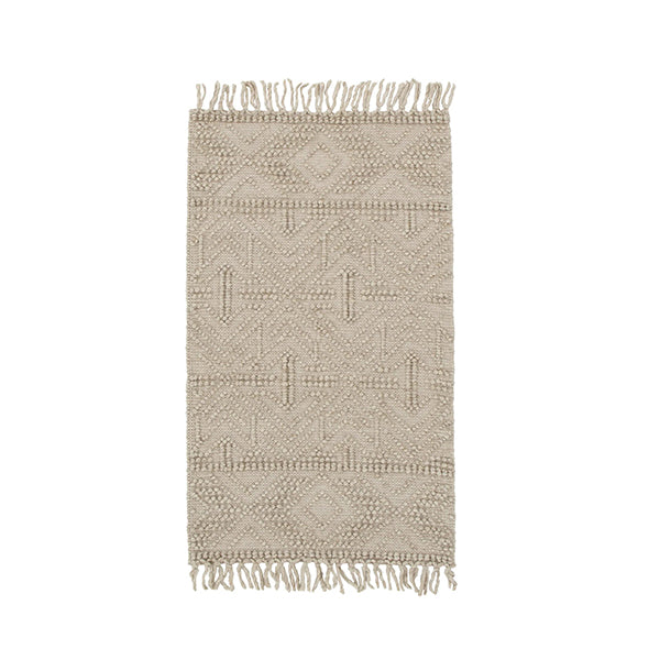Demitri Tribal Brown Wool Rug