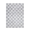 Doreen Grey Checkered Rectangle Rug