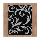 Ruben Black Leaf Rug 240X330Cm