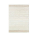 Pamela Stripes Ivory Beige Wool Rug