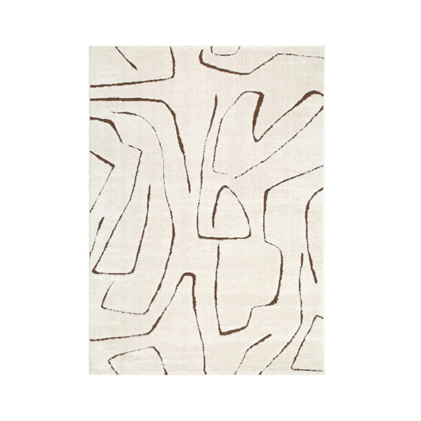 Mildred Modern Lines Cream And Brown Rug