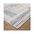 Wilma Geometric Lines Blue Rug