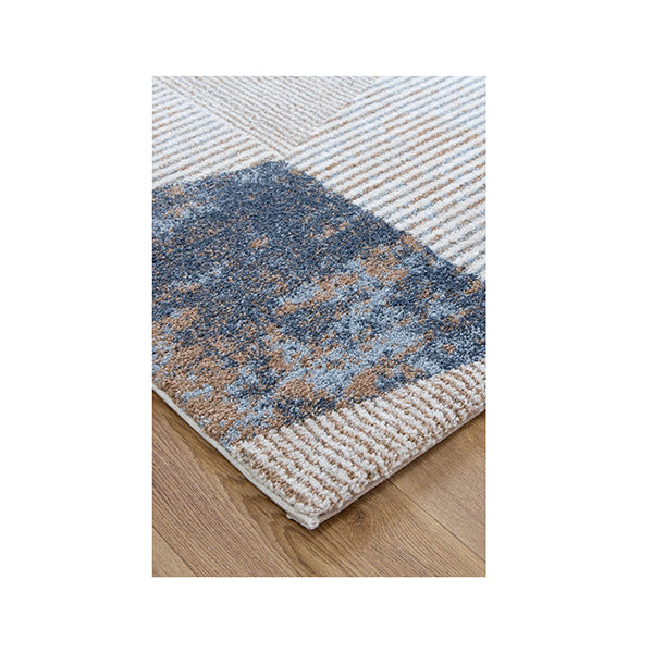 Ingrid Geometric Shapes Blue Multi Rug