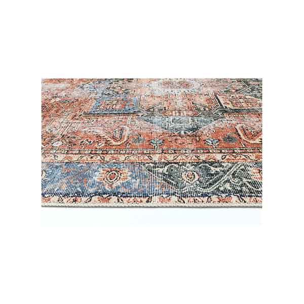 Desiree Vintage Cezanne Terracotta Blue Vital Washable Rug