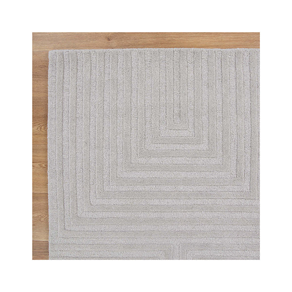 Lesley Nomades Felix Light Grey Wool Rug