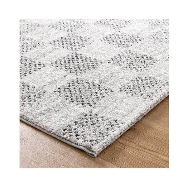 Doreen Grey Checkered Rectangle Rug
