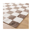 Jasmin Checkers Cream Brown Rug
