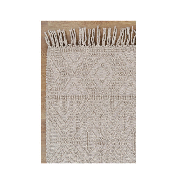 Demitri Tribal Brown Wool Rug