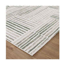 Wilma Geometric Lines Green Rug