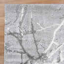 Tanya Abstract Silver Shag Rug