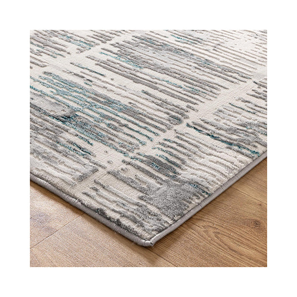 Veronica Abstract Grey Blue Rug