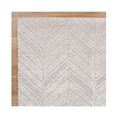 Tanya Chevron Beige Shag Rug